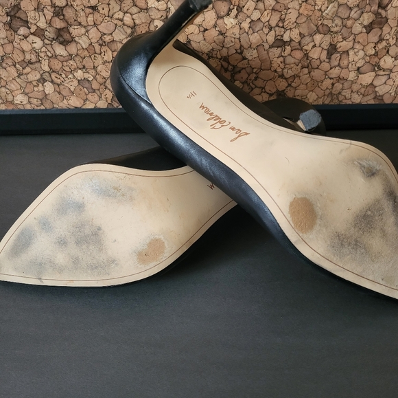 Sam Eldeman Leather Classic Black High Heel Size 11.5 US Women's - Picture 3 of 8